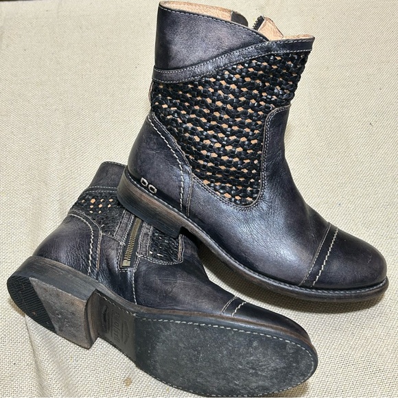 Bed Stu Distressed Leather Short / Ankle Boot 9 1/2 - Picture 4 of 9